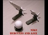 1/285 Nike Hercules / Ajax Set 3d printed Model paint and decal work by Fred Oliver. Image provided by Fred Oliver.