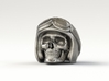 Easy Rider Skull Pendant "Silver" 3d printed 25mm H Pendant in Polished Nickel Steel