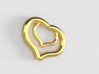 I Love You Two Hearts (Pendant or Earring) 3d printed 