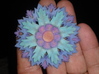 Full Color Flower Pendant With Hole 3d printed 