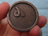 Pig Coin 3d printed Tail, closeup. 