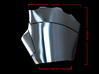Metal Iron Man Right Palm Armor (Size Medium) 3d printed CG Render (Top Measurements)