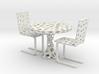 Voronoi Organic Chair and Table Set 3d printed 