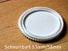 Schnurrbart Mustache Lens Cap 53mm/58mm 3d printed 