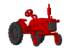 1/87 Scale 1950 Potato Tractor 3d printed Shown with wheels on.