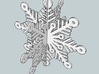 Snow Flake Flat, order two and they become 3D 3d printed This how it looks when two snow flakes are combined