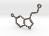 Serotonin Molecule Pendant or Earring 3d printed 