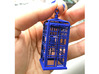 Police Box Statement Earrings 3d printed 