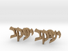 Hebrew Name Cufflinks - "Yaakov" 3d printed 