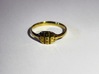 Triss Ring US Size 7 UK Size O 3d printed Gold Plated Brass