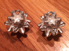 Imploded star earrings  3d printed 3d printed model without earhooks