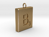 Scrabble Charm or Pendant B blank back Pendant 3d printed 