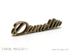 Daniella Name Pendant 3d printed 