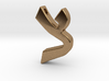 Hebrew Letter Pendant - "Tzaddi" 3d printed 
