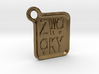 ZWOOKY Keyring LOGO 14 4cm 3mm rounded 3d printed 