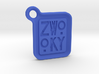 ZWOOKY Keyring LOGO 12 3cm 3.5mm rounded 3d printed 
