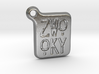 ZWOOKY Keyring LOGO 14 3cm 3mm rounded 3d printed 
