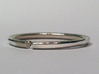Secret Hidden Heart Ring (Size 5) 3d printed Polished silver