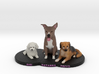 Custom Dog Figurine - Multiple Pets 3d printed 
