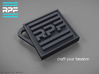 The RPF keyring - Craft your fandom 3d printed 