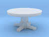 Miniature 1:48 Kitchen Table (4' Round) 3d printed 