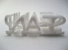 2-Way Word Sculpture 3d printed As viewed from the right
