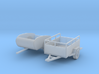 S Scale Small Trailers  3d printed 