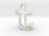 large Tumblr logo cookie cutter 3d printed 