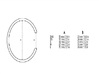 Wire Frame Loop Cuff Small 60mm VI-08-0003-1006 3d printed Sizing guide
