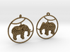 Elephant Earring 3d printed 