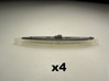 U-37 (Type IXA U-Boat) 1:1800 x4 3d printed Comes unpainted.
