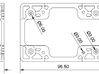 Tarot 680pro adapter Omnimac pixhawk mount revised 3d printed dimensions