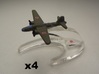 Ki-67 Peggy x4 1:900 3d printed Comes unpainted without stands.  Set of 4 planes.