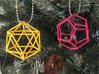 Icosahedron (100 cc) 3d printed On a Christmas Tree