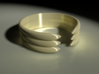 Open Banded Ring 3d printed 