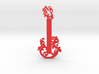 Guitar Floral Key-Chain 3d printed 