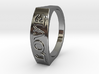 Flat top word ring size 7 love 3d printed 