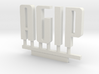 Agip Sign Logo N Scale1:160 3d printed 