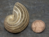 Nautilus Shell Wireframe Pendant Jewelry 3d printed 