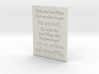 Write the bad things that are done to you in sand 3d printed 
