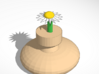Vase With A Daisy 3d printed 
