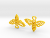 Bee Earrings 3d printed 