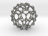 0009 Fullerene c60 ih 3d printed Polished Silver