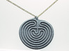Classical Labyrinth Pendant 3d printed 