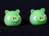 Pig earrings 3d printed 