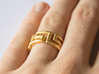 Labyrinthos Ring 3d printed 