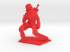 Red 3d printed Red strong and flexible polished.