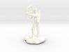 Half-Elf Bard Historian with Shortbow and Lute 3d printed 