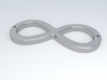 Infinity Sign 3d printed Representation of polished silver