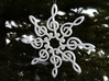 Treble Clef Snowflake Ornament 3d printed 